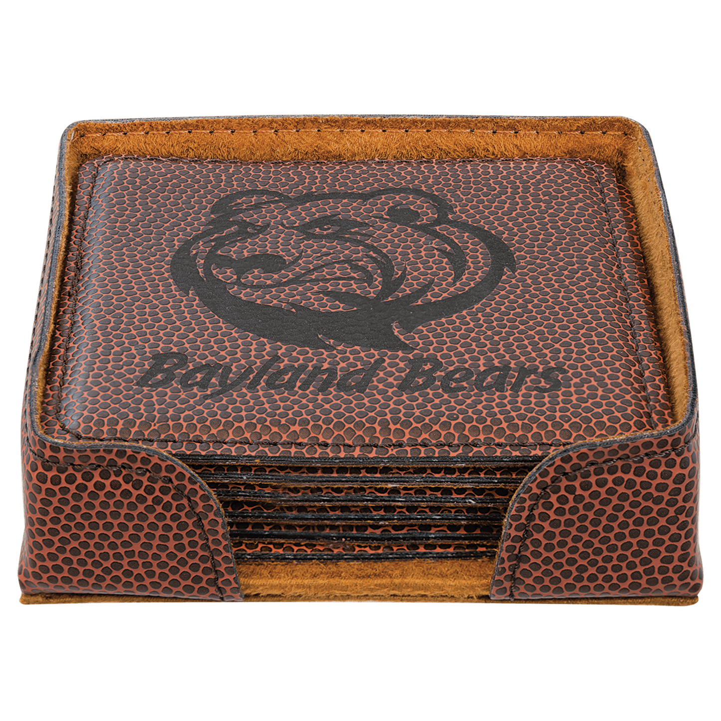 Football Leather coasters 6 set