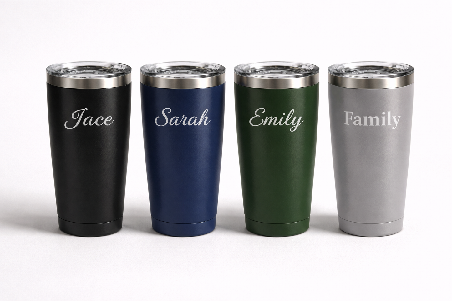 Family Tumbler Bundle (4 Custom Engraved Tumblers)