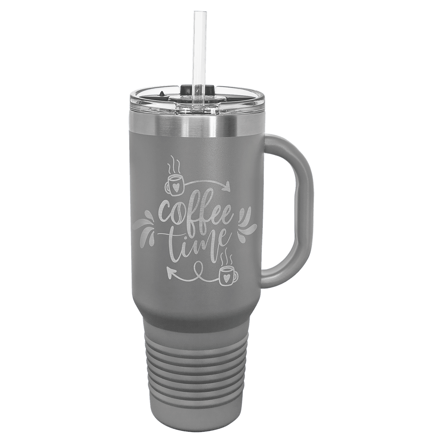 Travel Mug with Handle, Straw Included 40oz