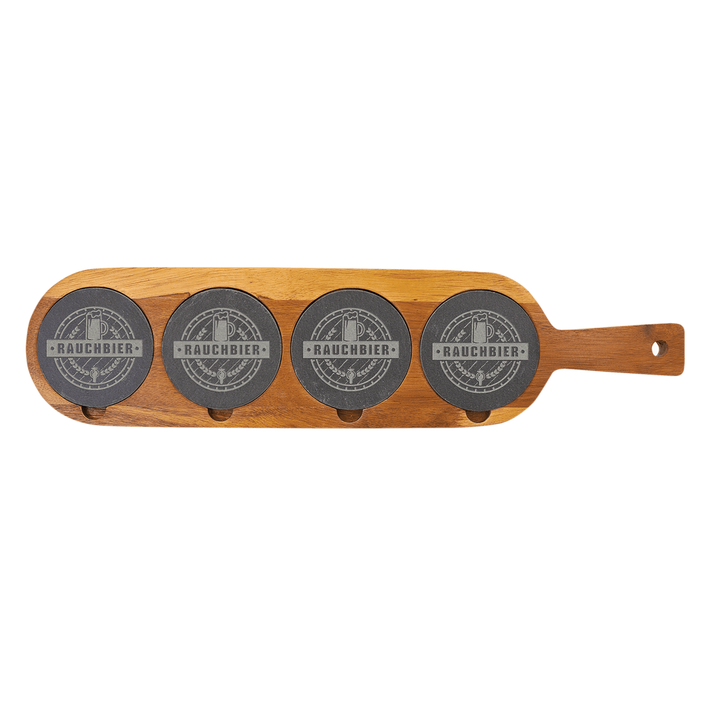 Acacia Wood/Slate Serving Board - Etchlahoma