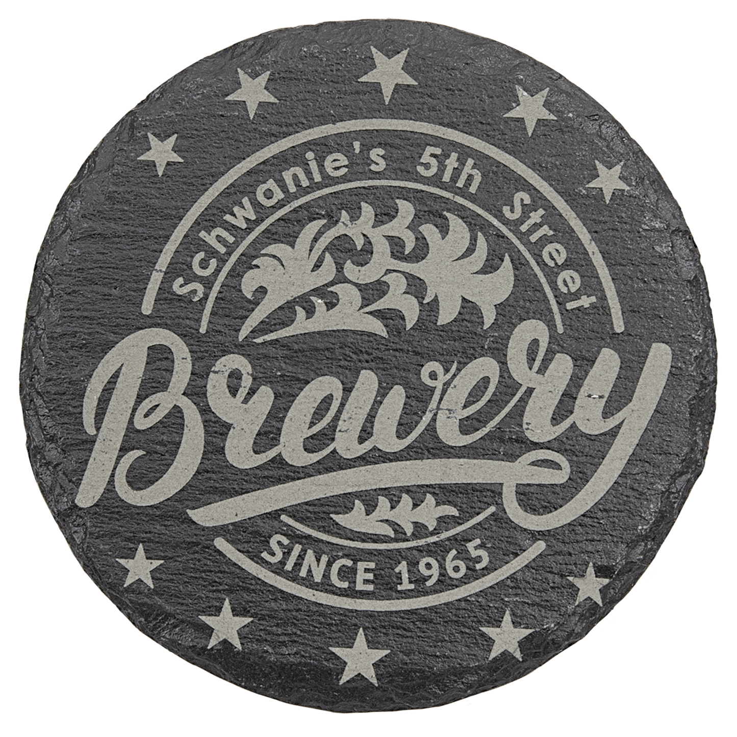 Round Slate Coasters 4" - Etchlahoma
