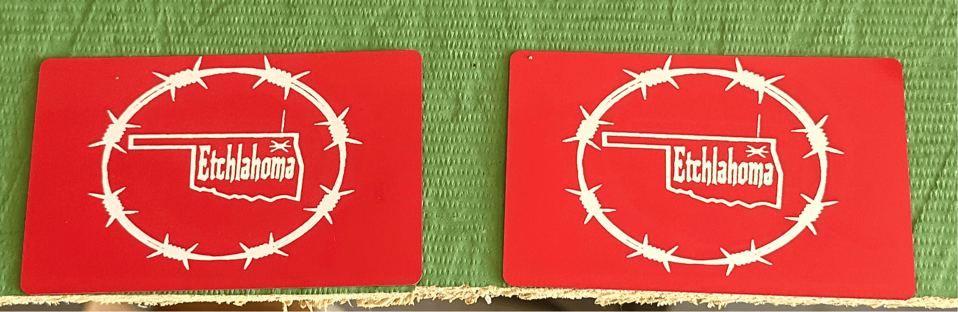 Metal Business Card - Etchlahoma
