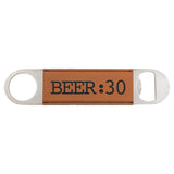 Custom laser engraved leather bottle openers