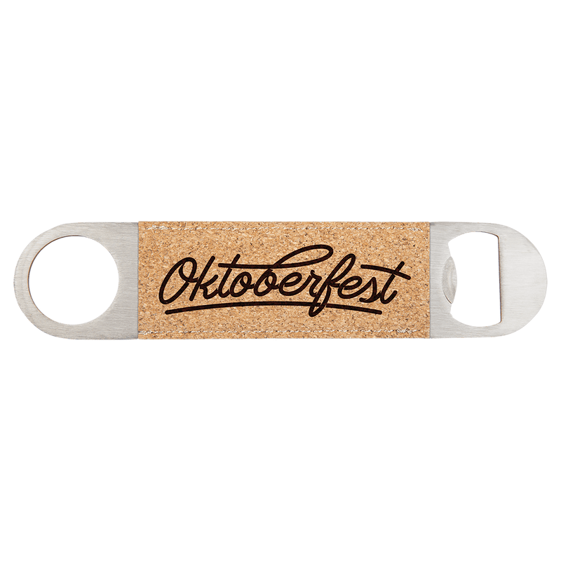 Custom laser engraved leather bottle openers