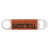 Custom laser engraved leather bottle openers