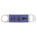 Custom laser engraved leather bottle openers