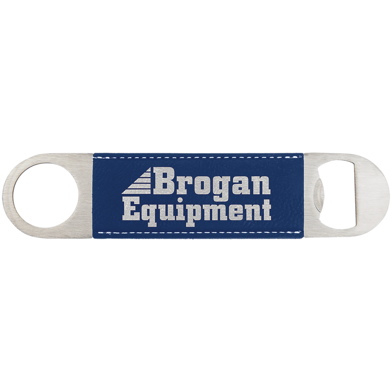 Custom laser engraved leather bottle openers