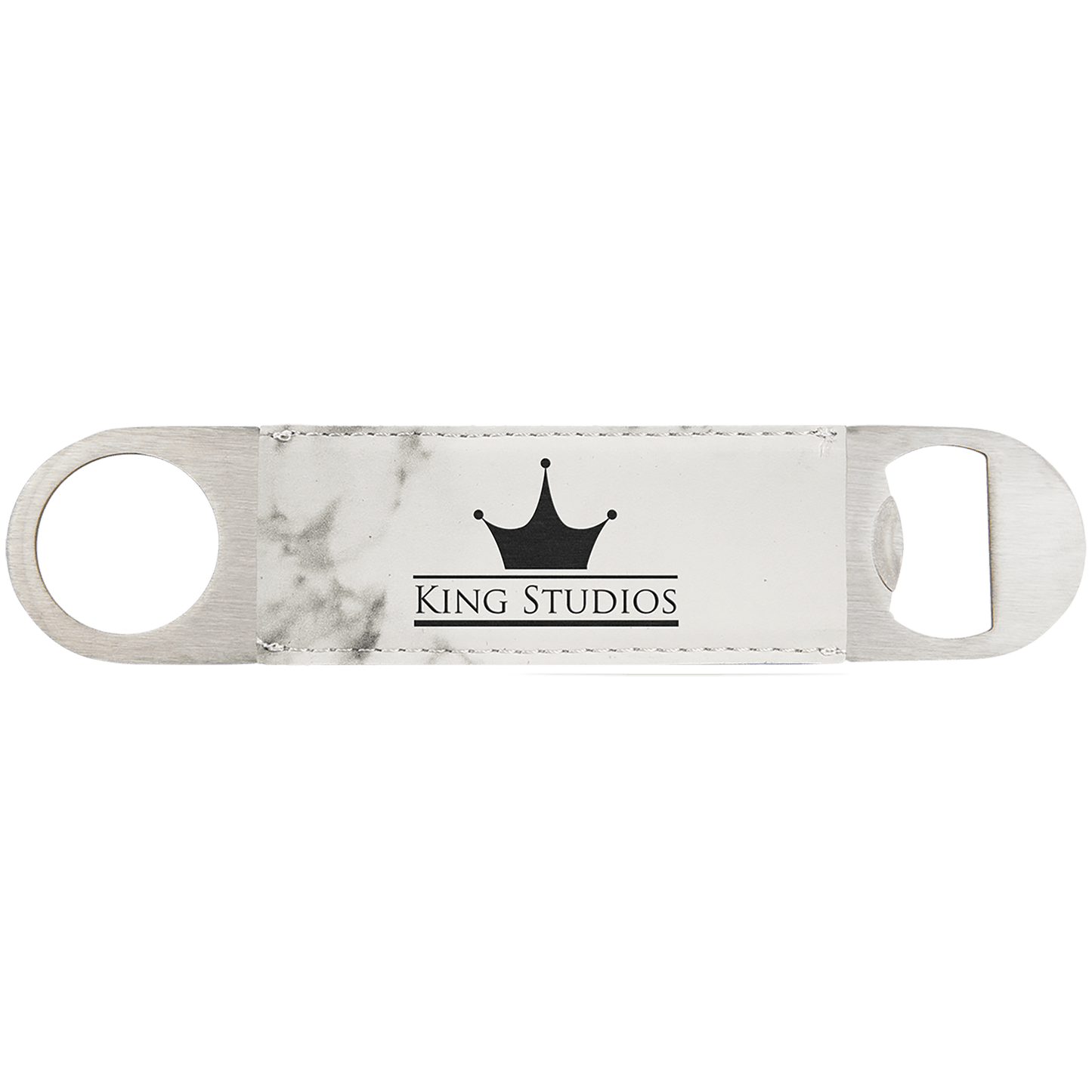 Custom laser engraved leather bottle openers