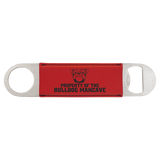 Custom laser engraved leather bottle openers