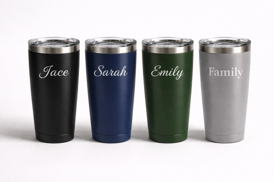 Family Tumbler Bundle (4 Custom Engraved Tumblers)