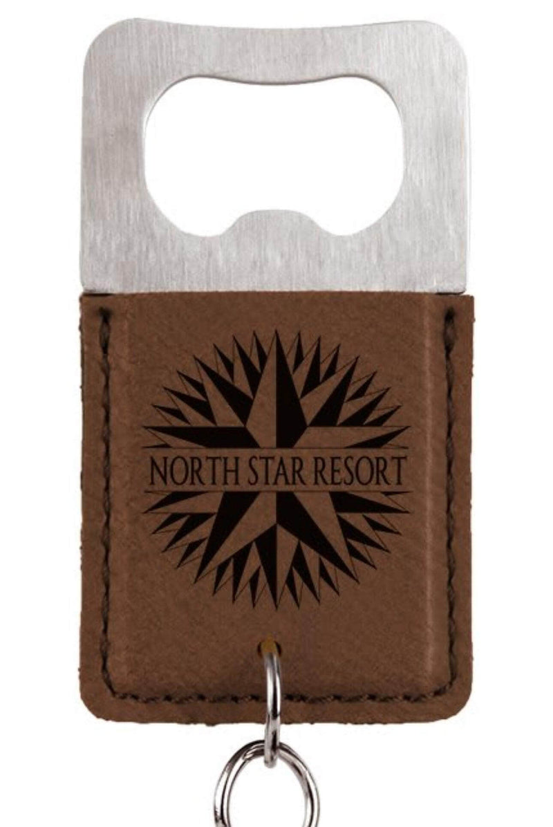 Bottle Opener Rectangle Leatherette - Etchlahoma