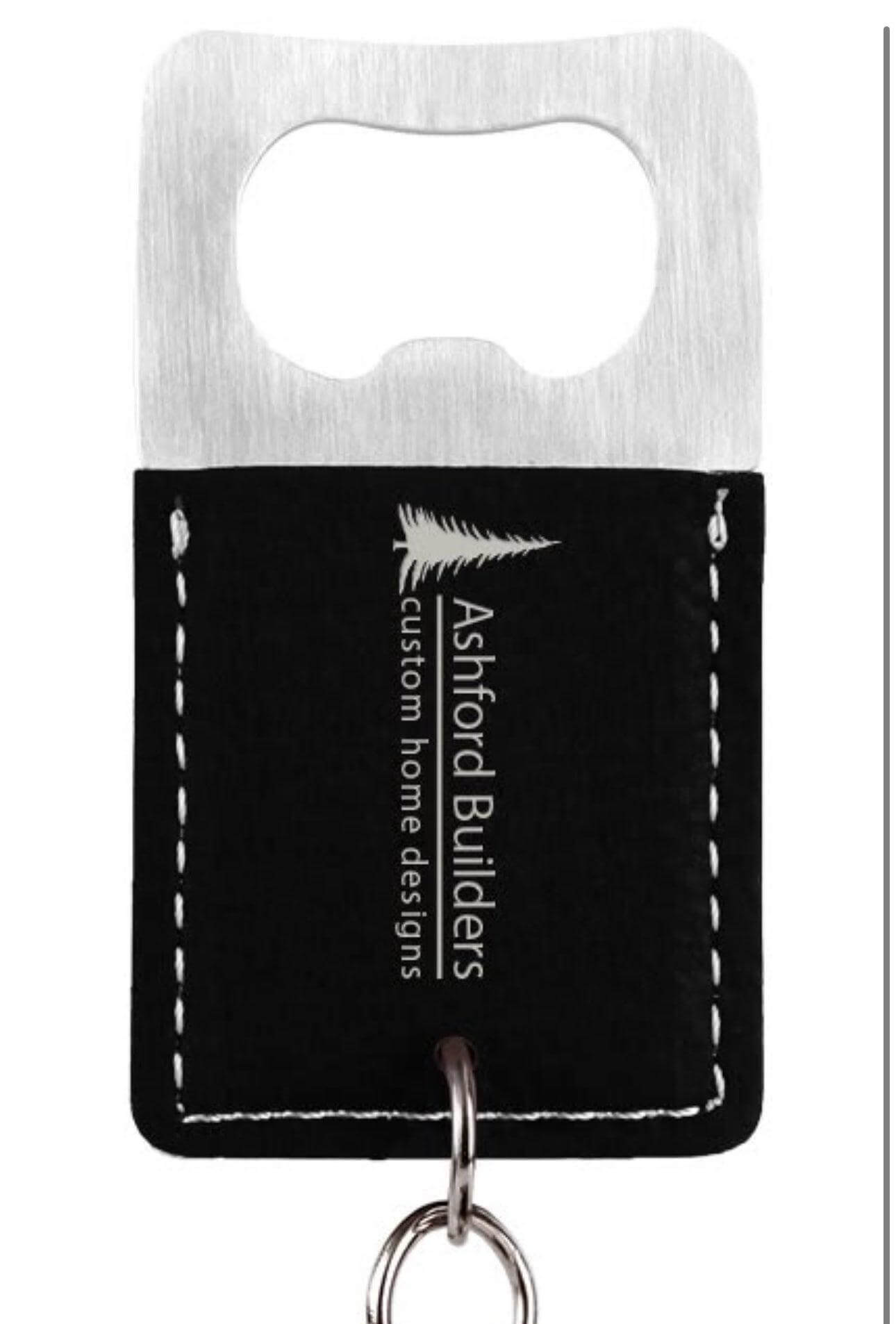 Bottle Opener Rectangle Leatherette - Etchlahoma