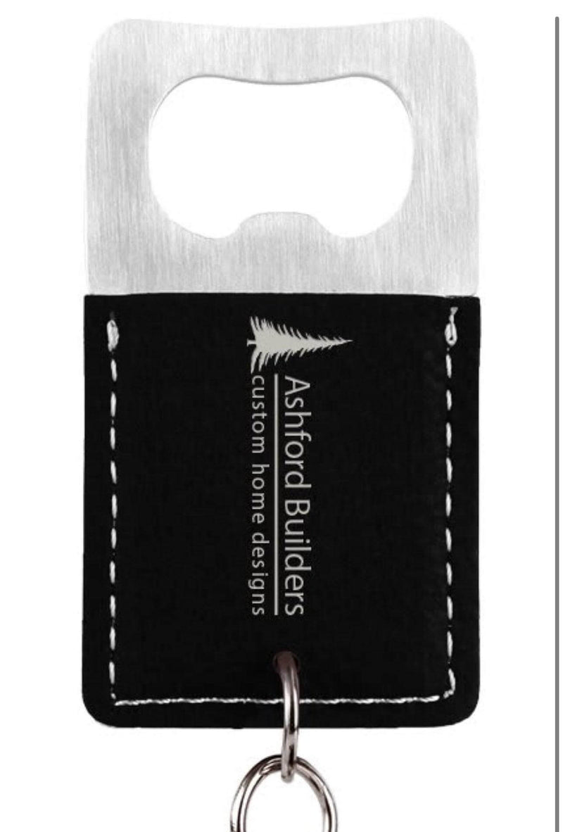 Bottle Opener Rectangle Leatherette - Etchlahoma