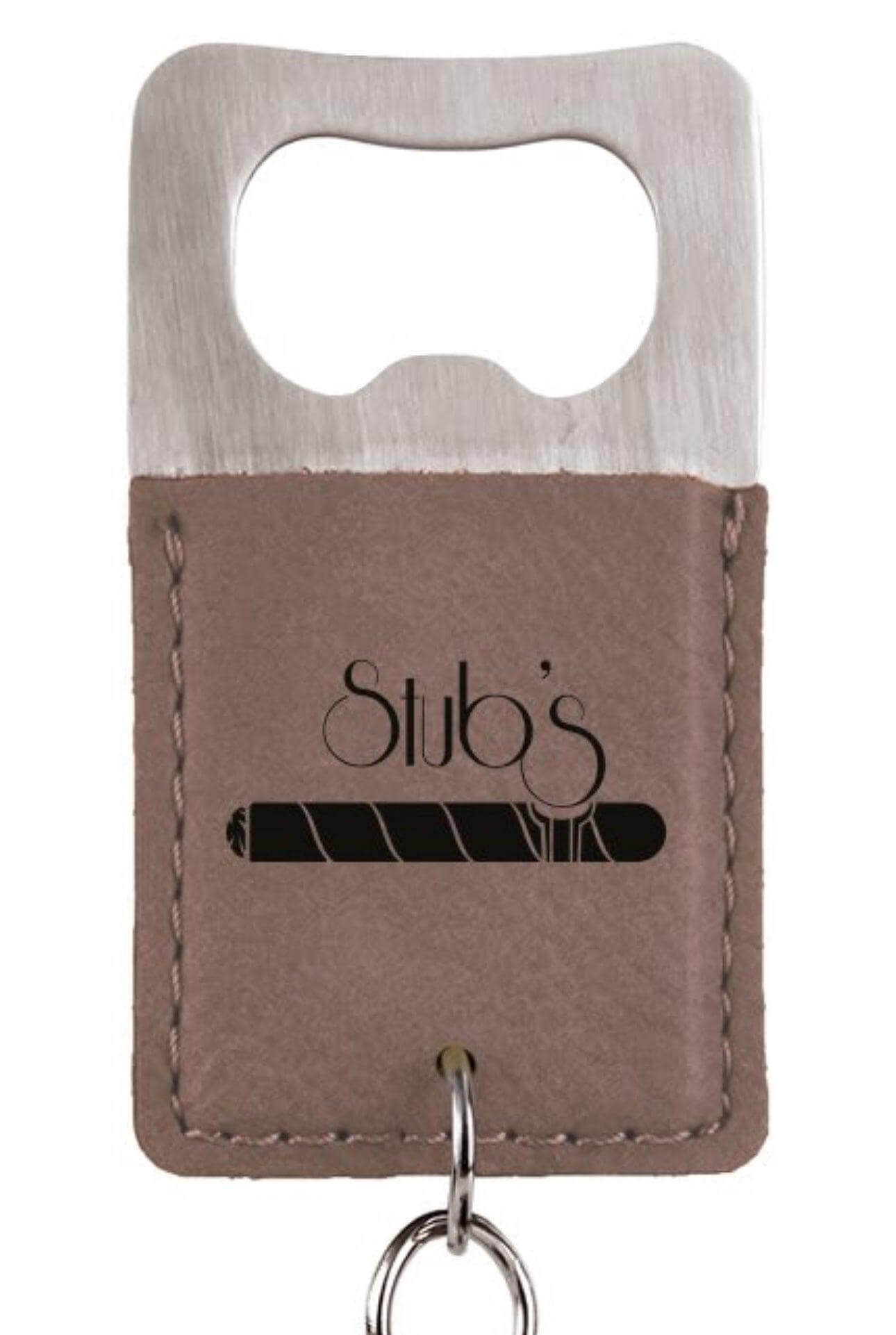 Bottle Opener Rectangle Leatherette - Etchlahoma
