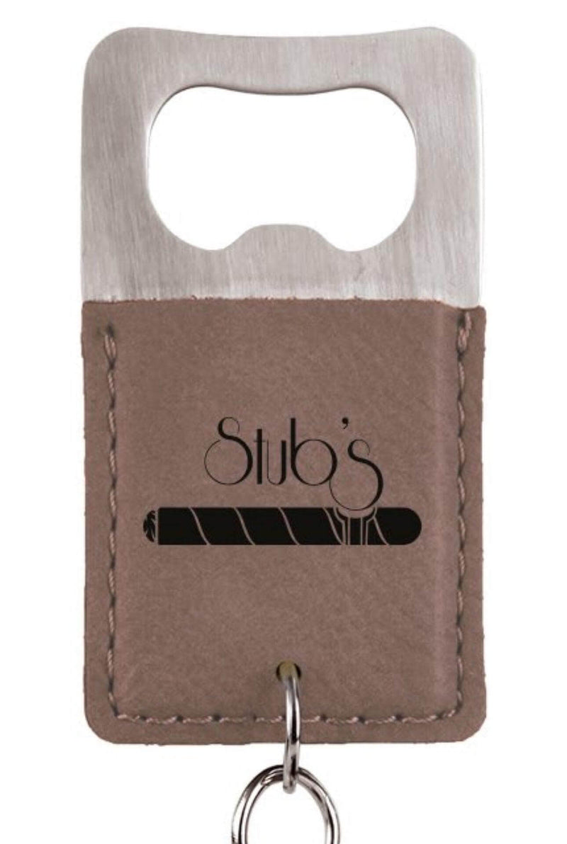 Bottle Opener Rectangle Leatherette - Etchlahoma