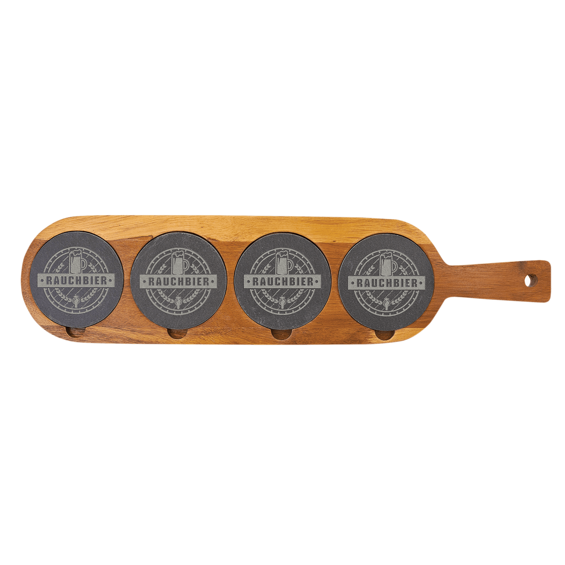 Acacia Wood/Slate Serving Board - Etchlahoma