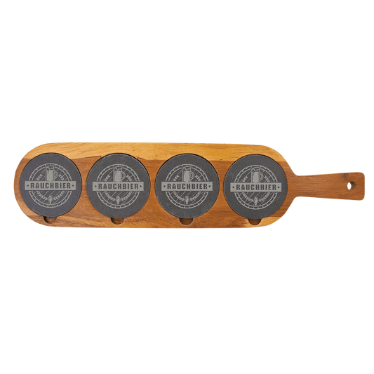 Acacia Wood/Slate Serving Board - Etchlahoma