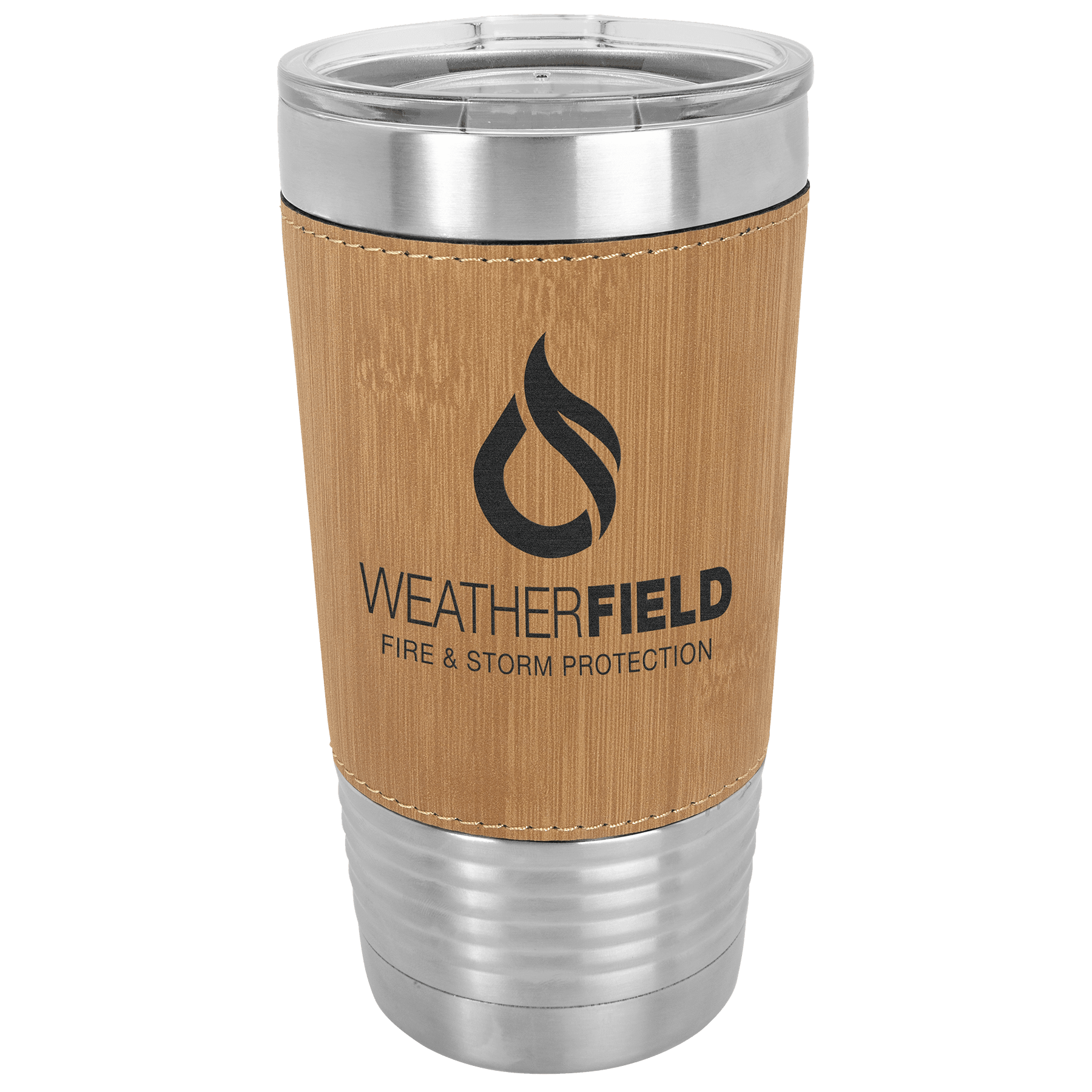 Bamboo leatherette tumbler 20 oz - Etchlahoma