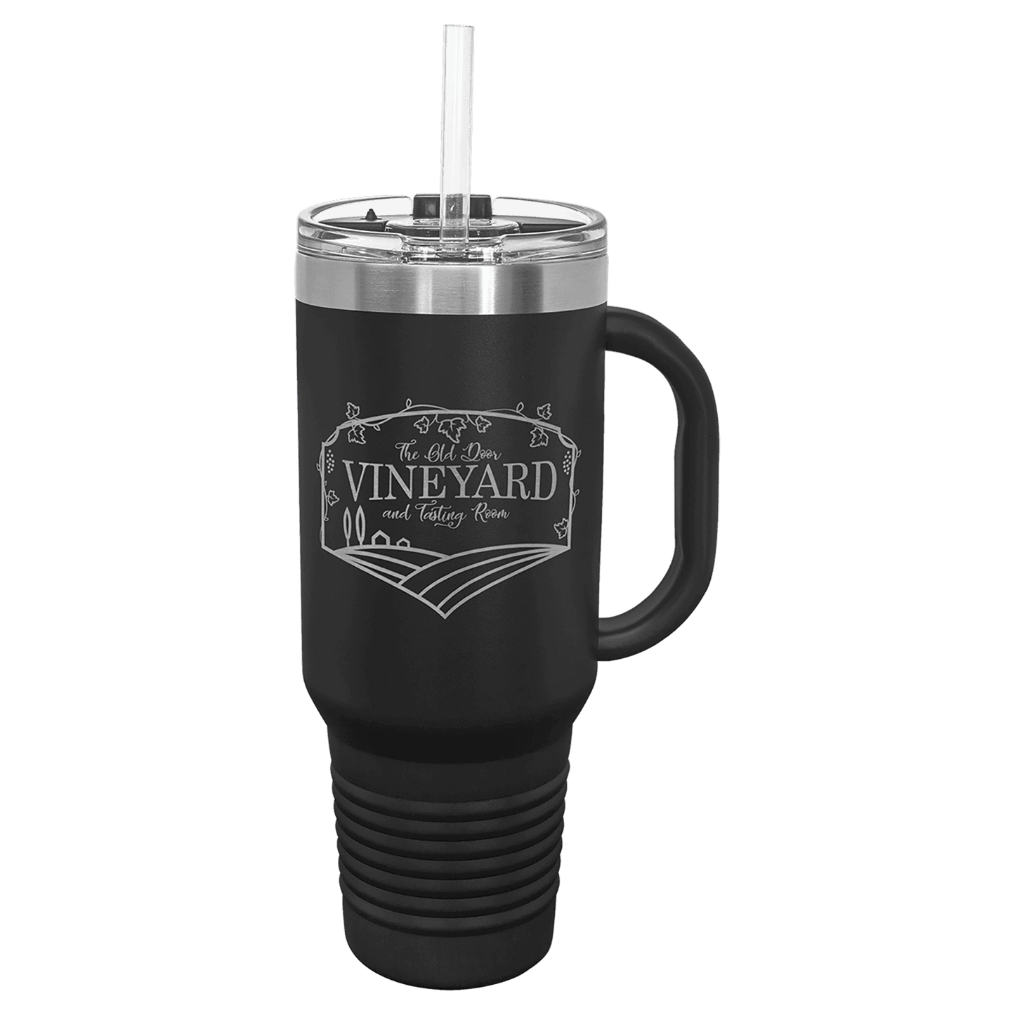 Travel Mug with Handle, Straw Included 40oz - Etchlahoma