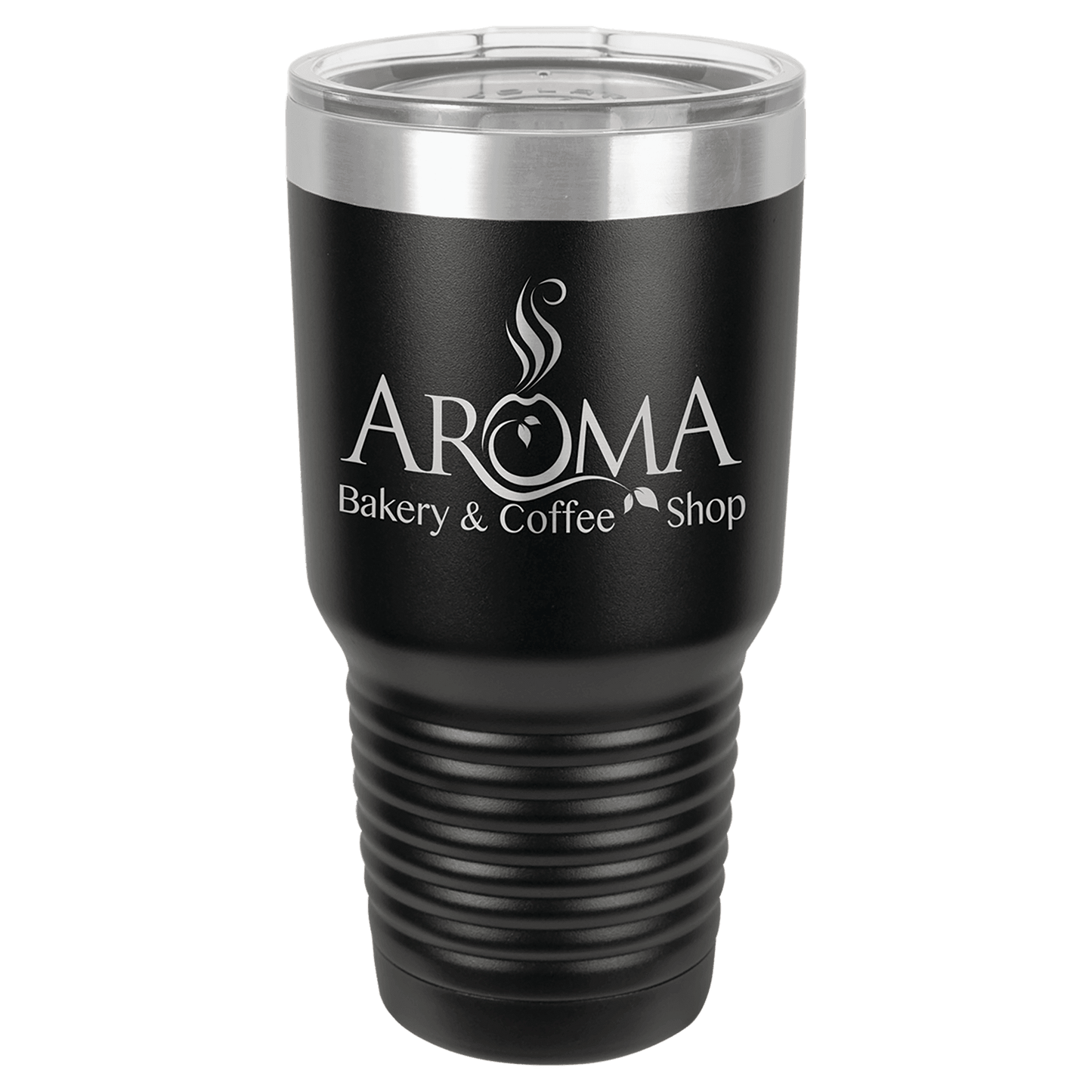 Black Vacuum Insulated Ringneck Tumbler 30 oz - Etchlahoma