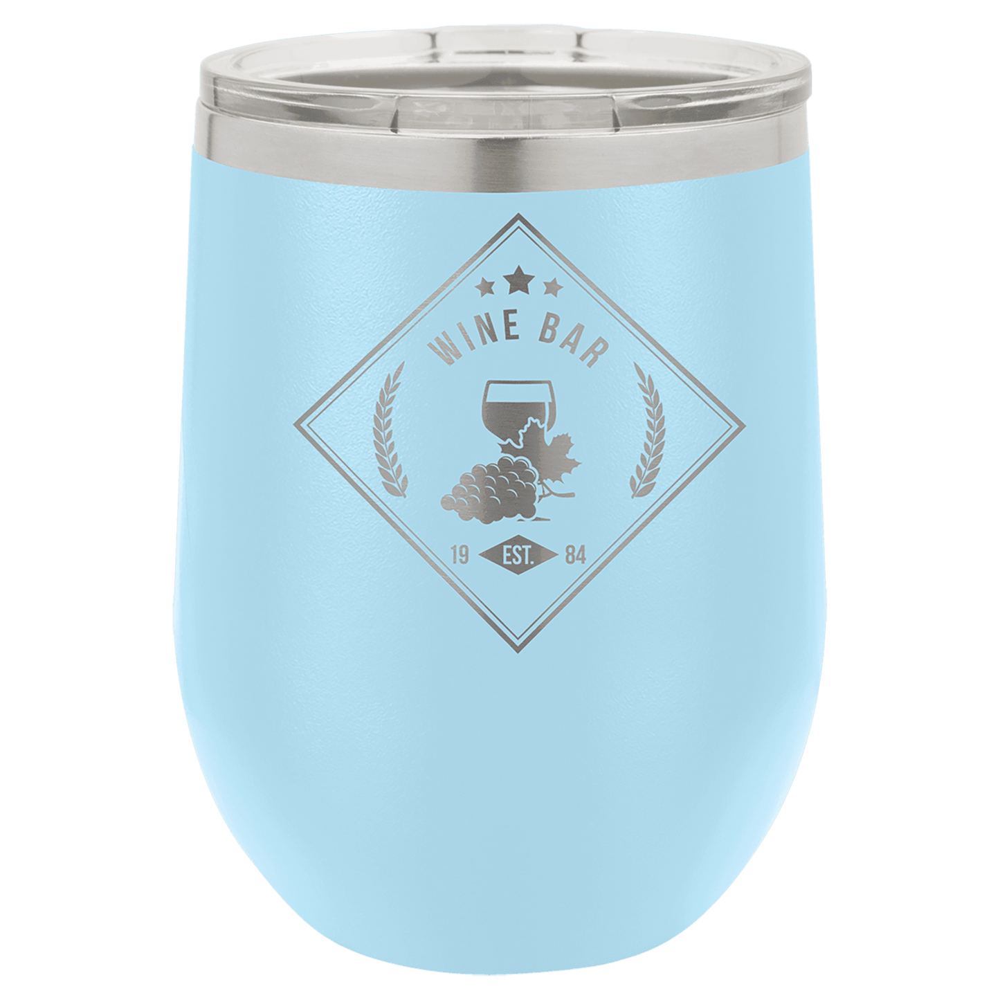 Vacuum Insulated Stemless Wine Tumbler with Lid - Etchlahoma