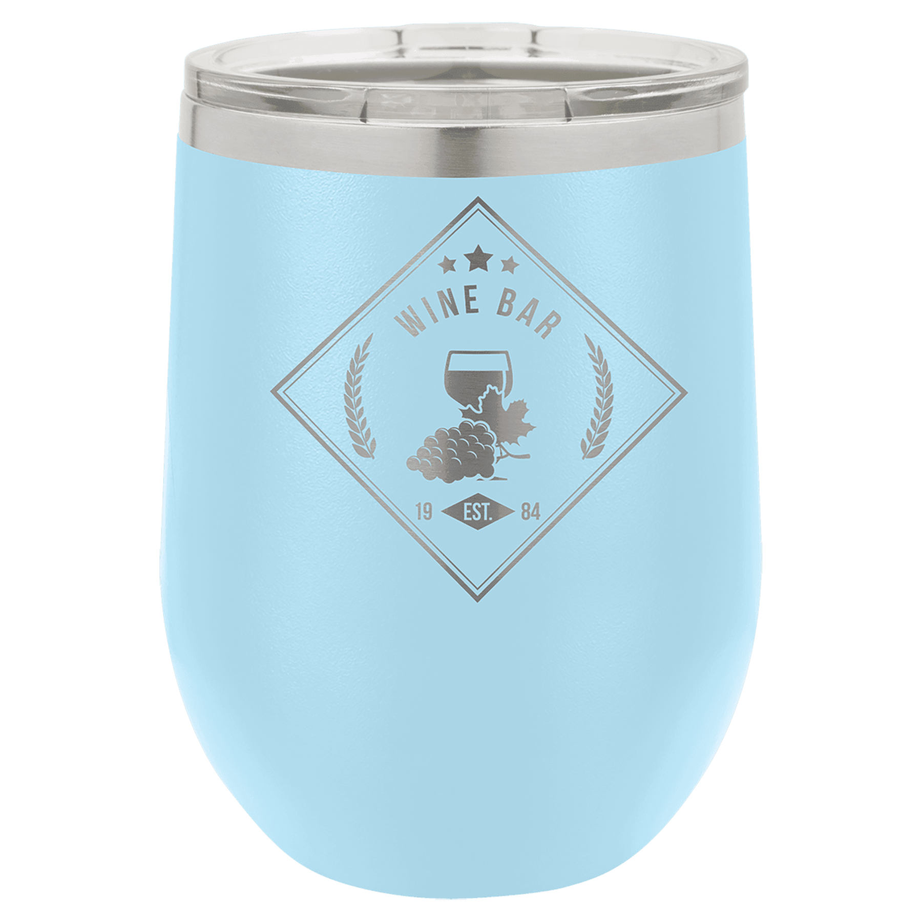 Vacuum Insulated Stemless Wine Tumbler with Lid - Etchlahoma