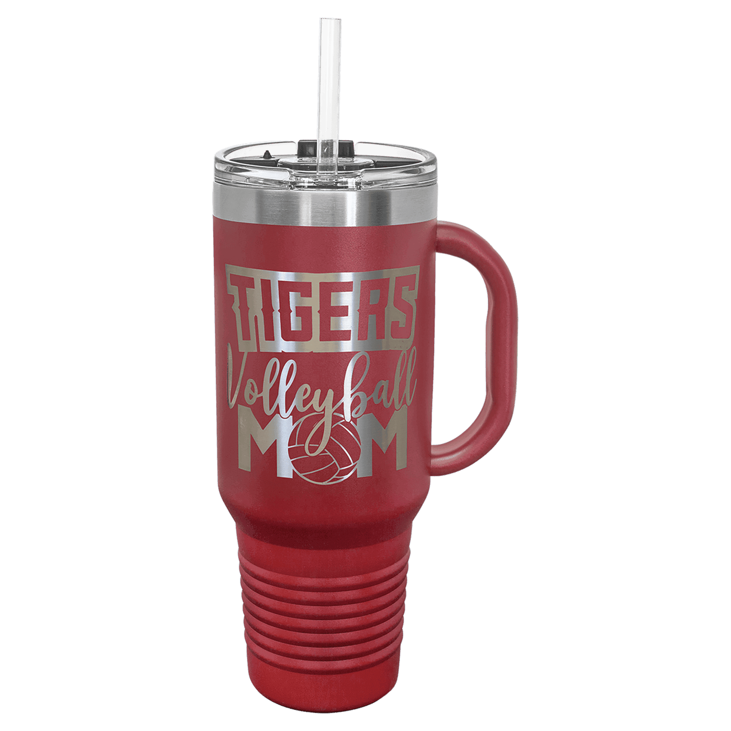 Travel Mug with Handle, Straw Included 40oz - Etchlahoma