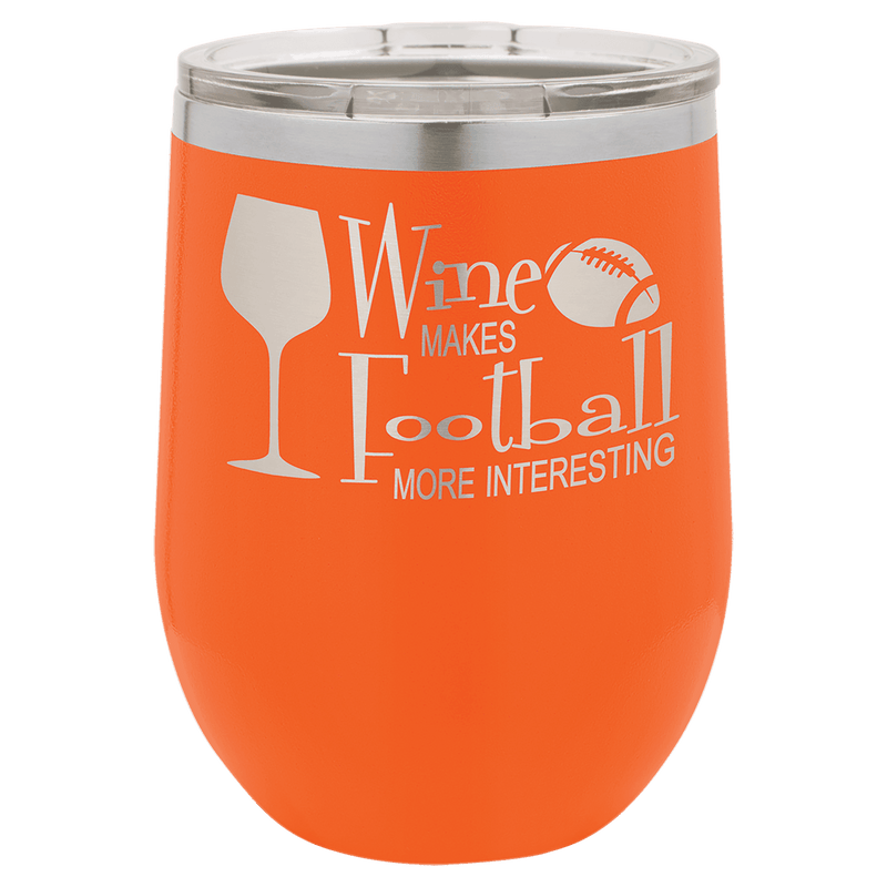 Vacuum Insulated Stemless Wine Tumbler with Lid - Etchlahoma