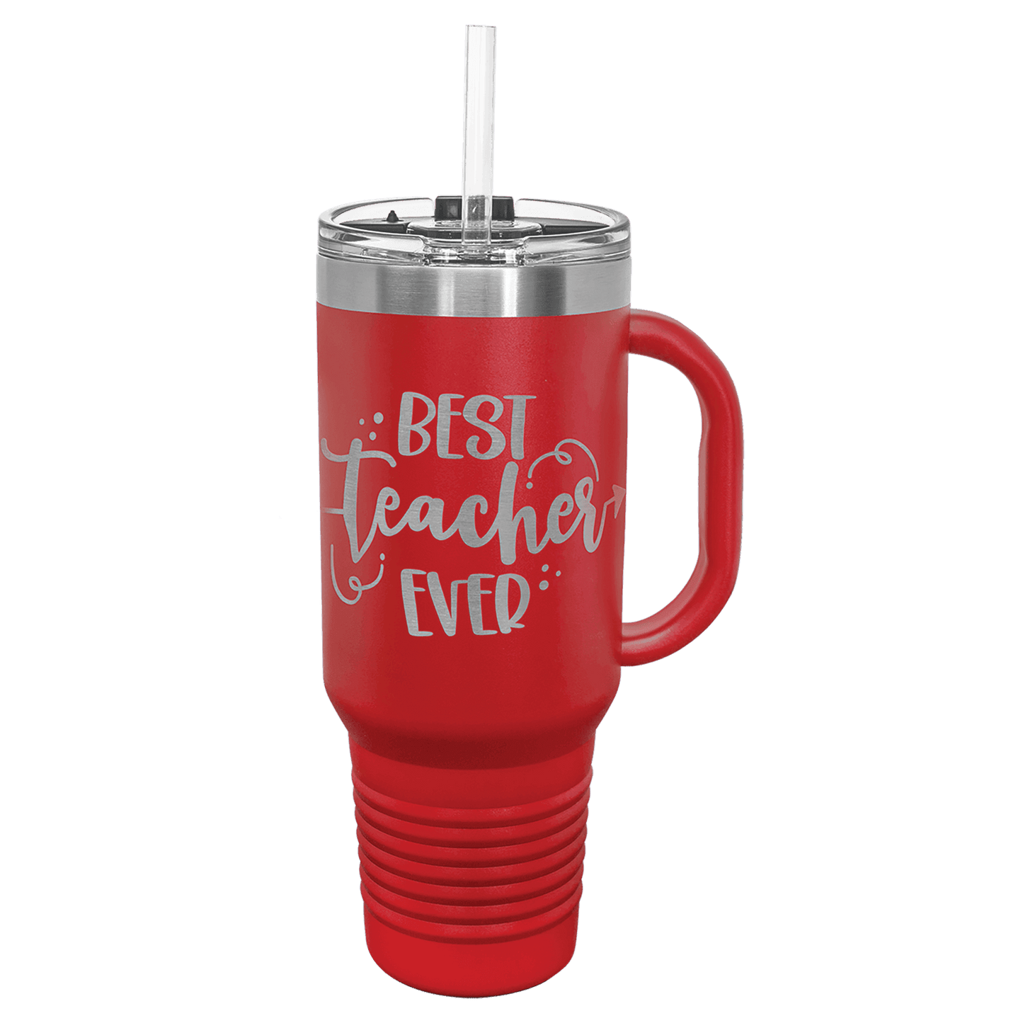 Travel Mug with Handle, Straw Included 40oz - Etchlahoma