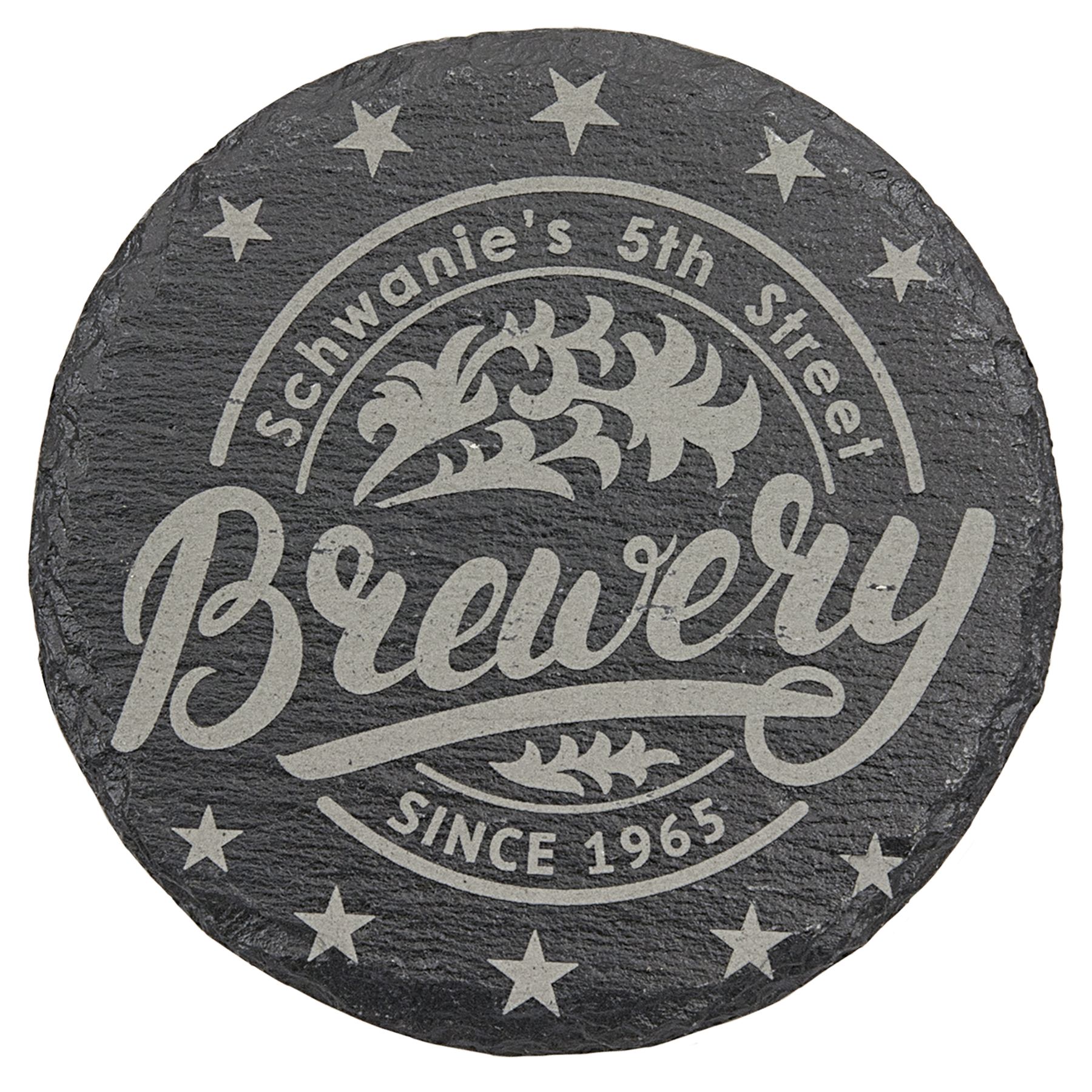 Round Slate Coasters 4" - Etchlahoma