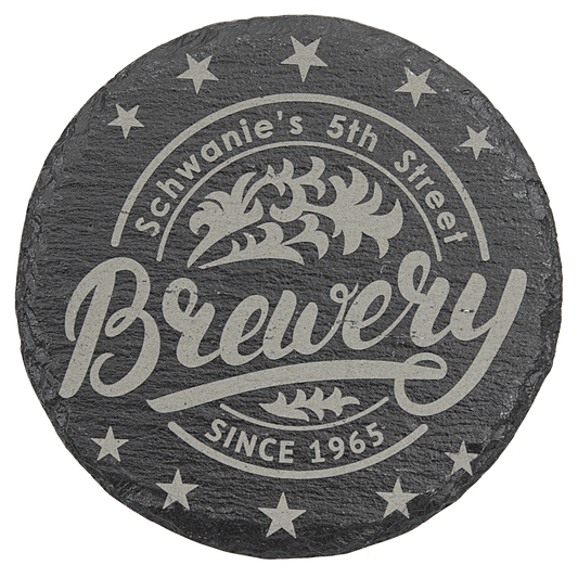Round Slate Coasters 4" - Etchlahoma