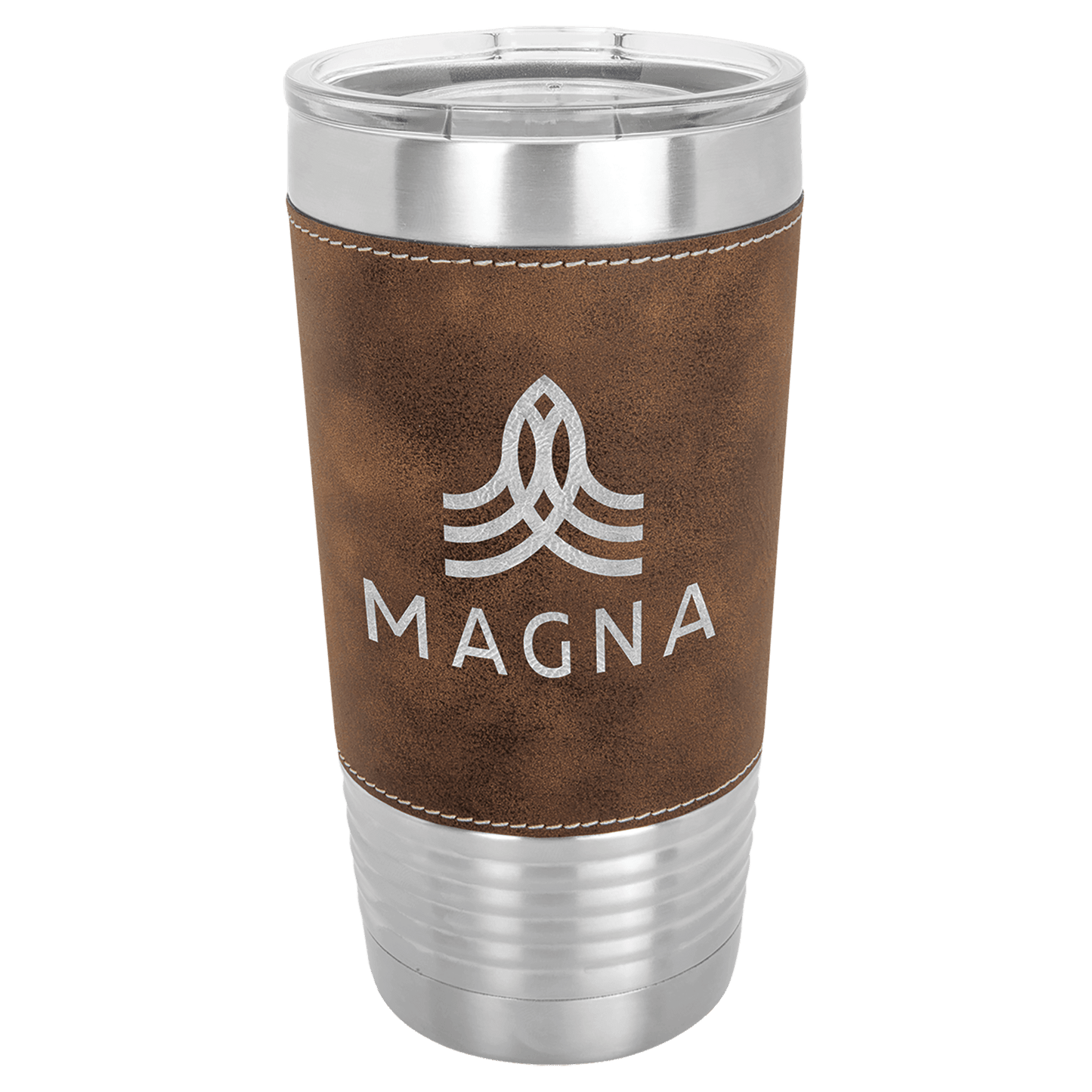 Rustic/silver leatherette tumbler 20 oz - Etchlahoma