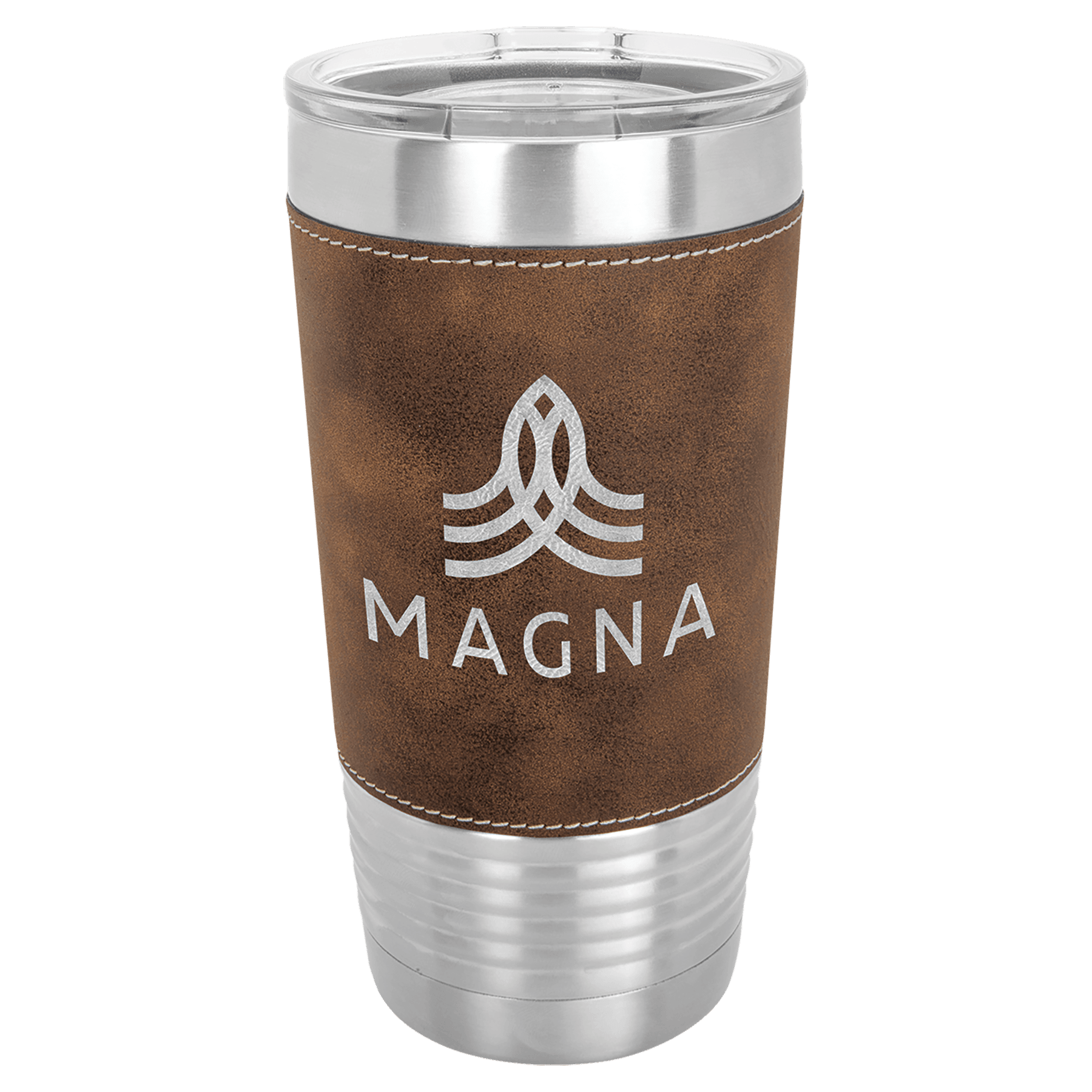 Rustic/silver leatherette tumbler 20 oz - Etchlahoma