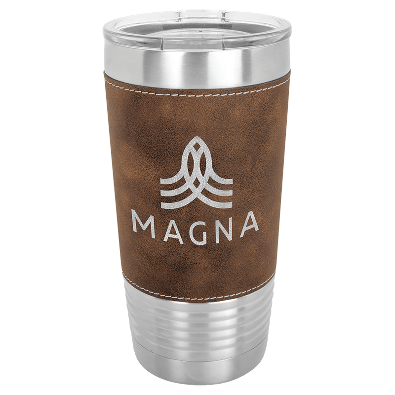 Rustic/silver leatherette tumbler 20 oz - Etchlahoma