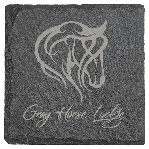 Square Slate Coasters 4"x4" - Etchlahoma