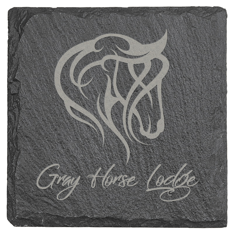 Square Slate Coasters 4"x4" - Etchlahoma