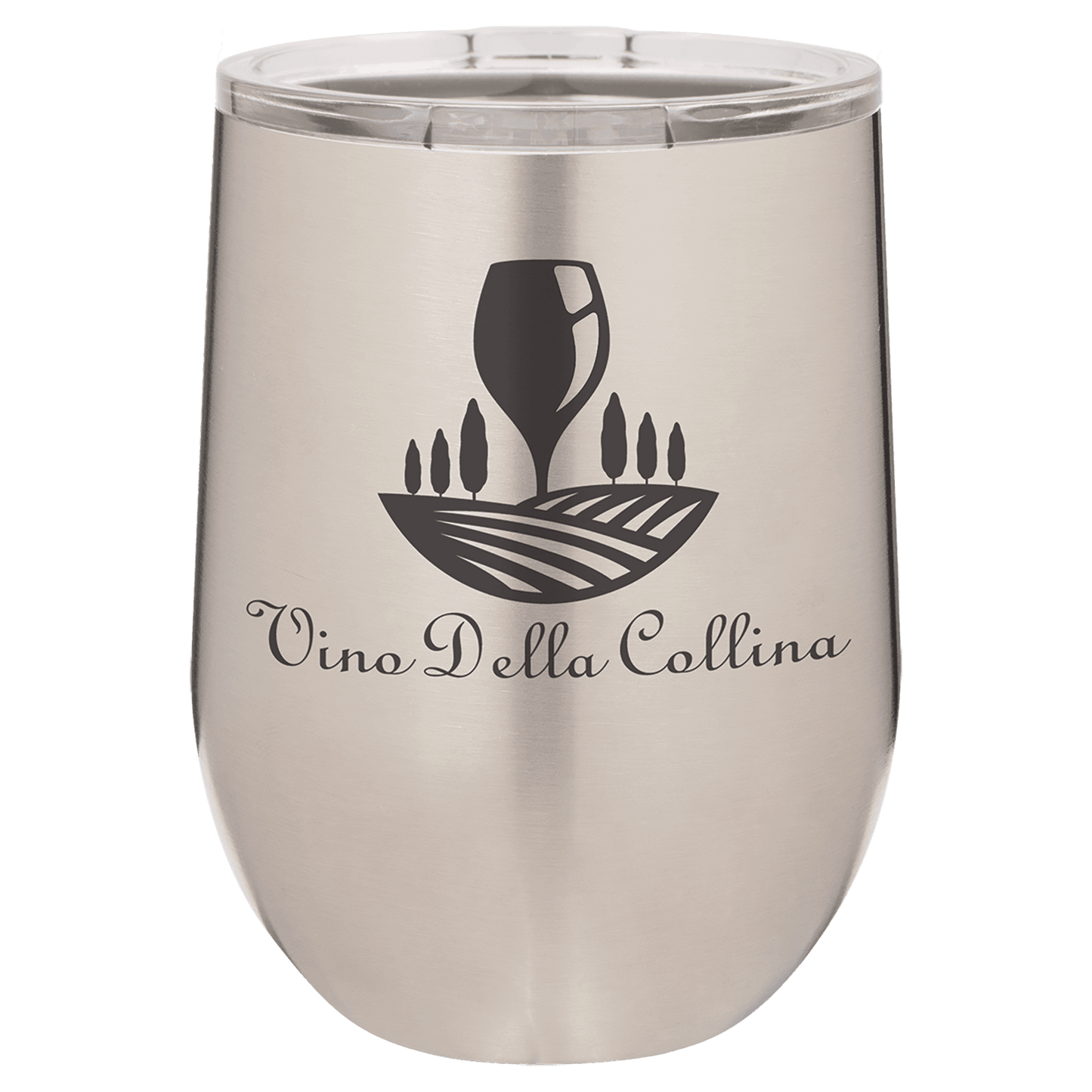 Vacuum Insulated Stemless Wine Tumbler with Lid - Etchlahoma