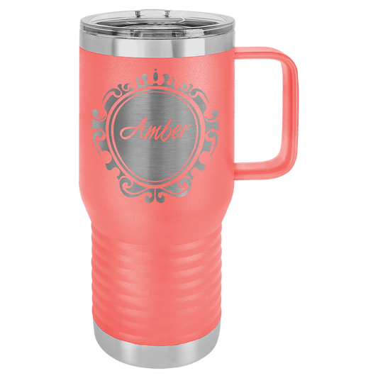 Tumbler 20 oz. Vacuum Insulated Travel Mug with Slider Lid Sample