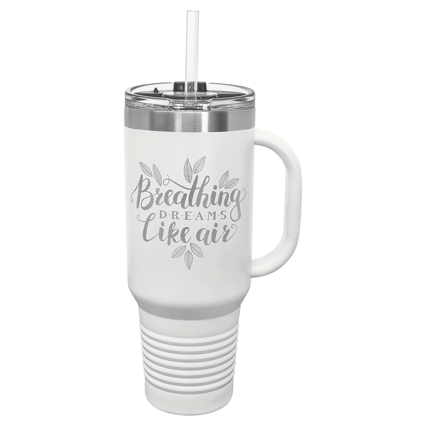 Travel Mug with Handle, Straw Included 40oz - Etchlahoma
