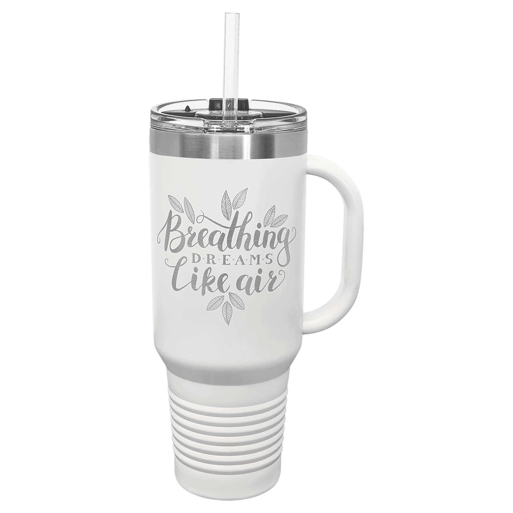 Travel Mug with Handle, Straw Included 40oz - Etchlahoma