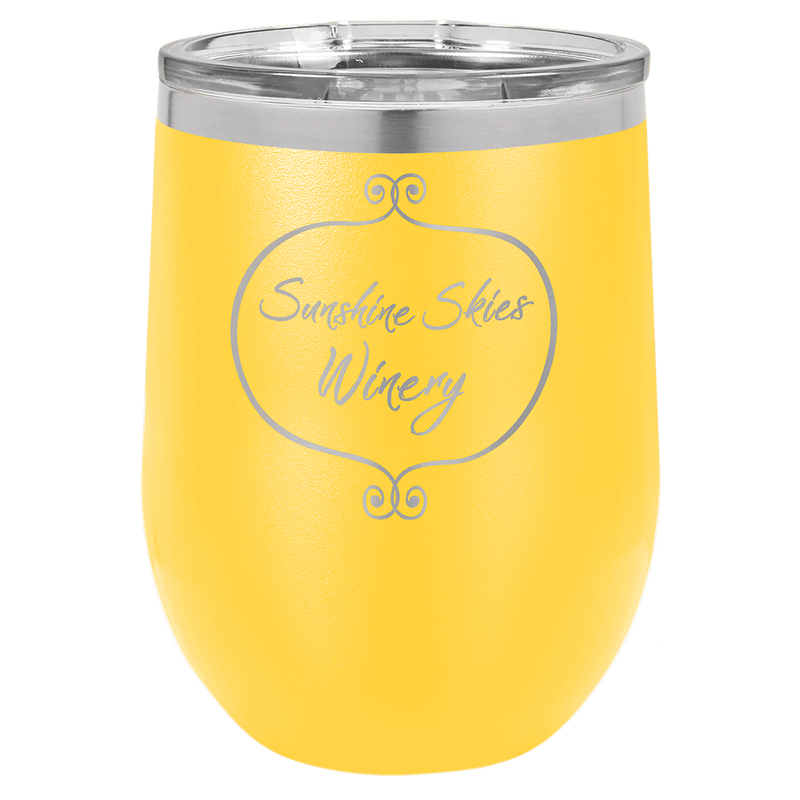 Vacuum Insulated Stemless Wine Tumbler with Lid - Etchlahoma